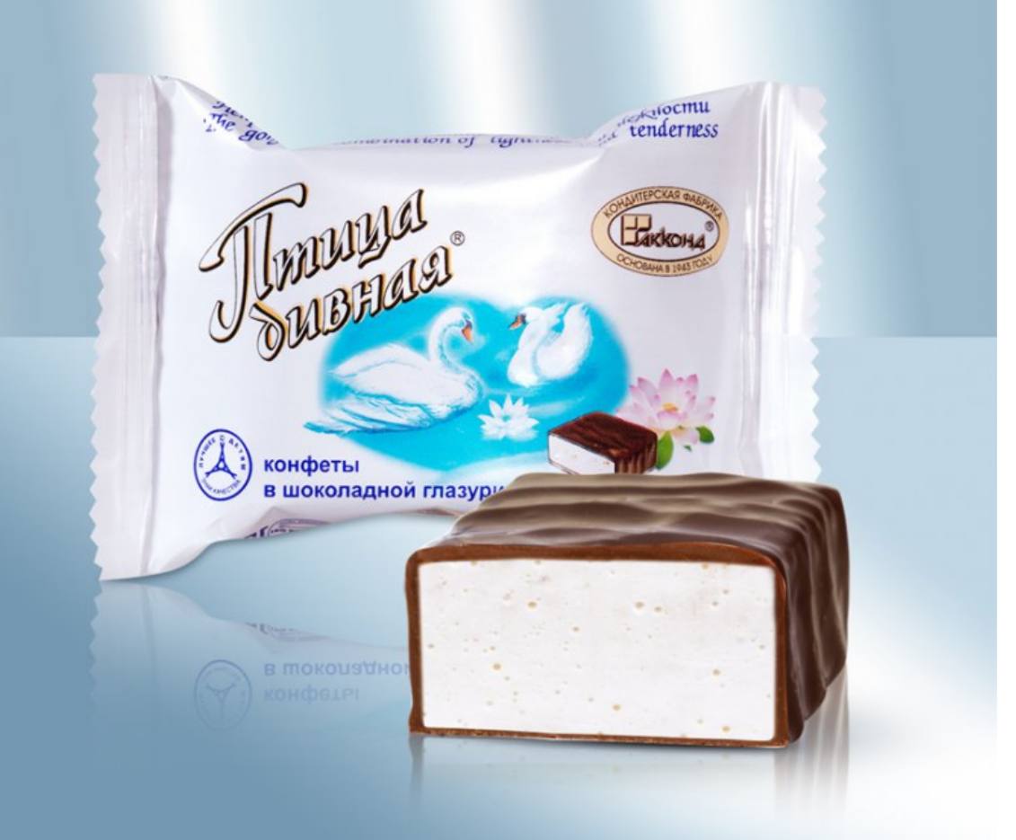 Птица Дивная конфеты в шоколадной глазури