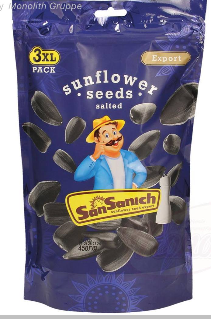 SanSanich Sunflower Seeds Salted 3XL 450г
