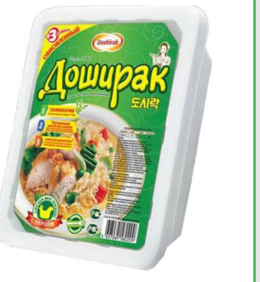 Доширак лапша со вкусом курицы с перцем