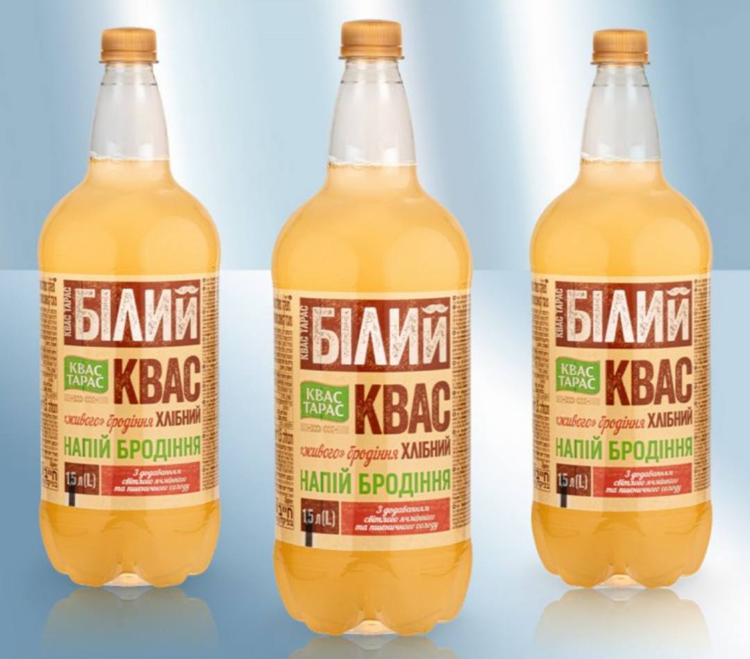 Квас Тарас Білий Квас хлібний 1,5л