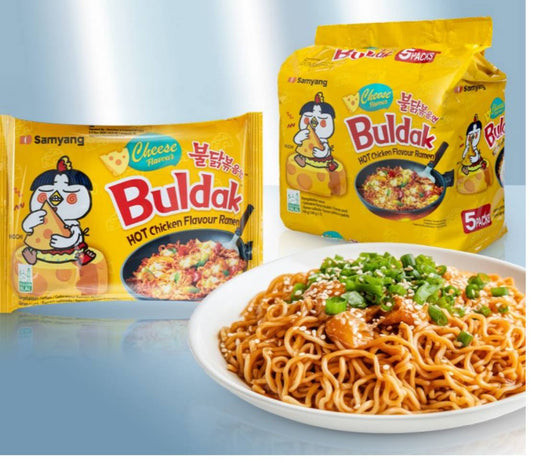 Samyang Buldak Hot Chicken Ramen Сырный 5шт 360г