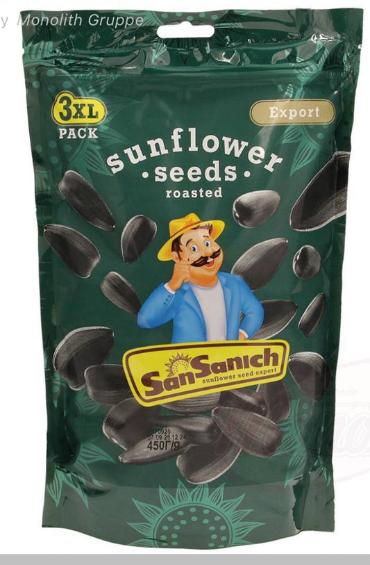SanSanich Sunflower Seeds Roasted 3XL 450г