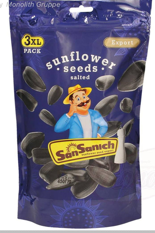 SanSanich Sunflower Seeds Salted 3XL 450г